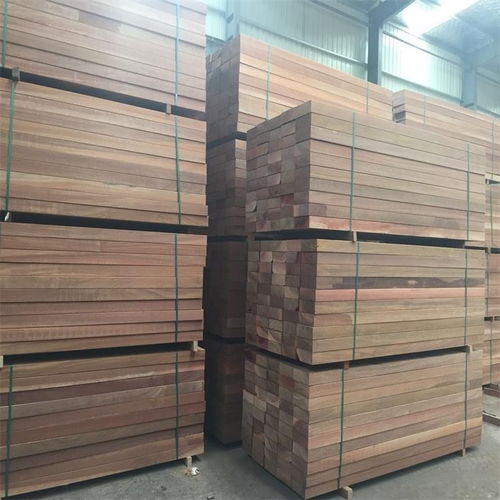 鹿泉翼红铁木属于非洲进口原木工厂加工各种规格 上海腾远木业